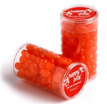 PET TUBE FILLED WITH JELLY BEANS 100G (Mixed Colours or Corporate Colours)
